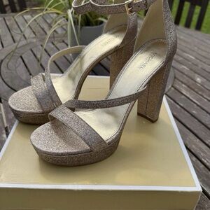 Michael Kors Glitter Platform Women’s Heels Shoes Size 8